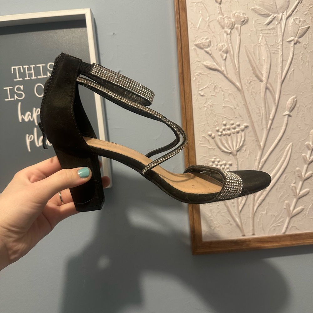 Elegant Black Strappy Heels